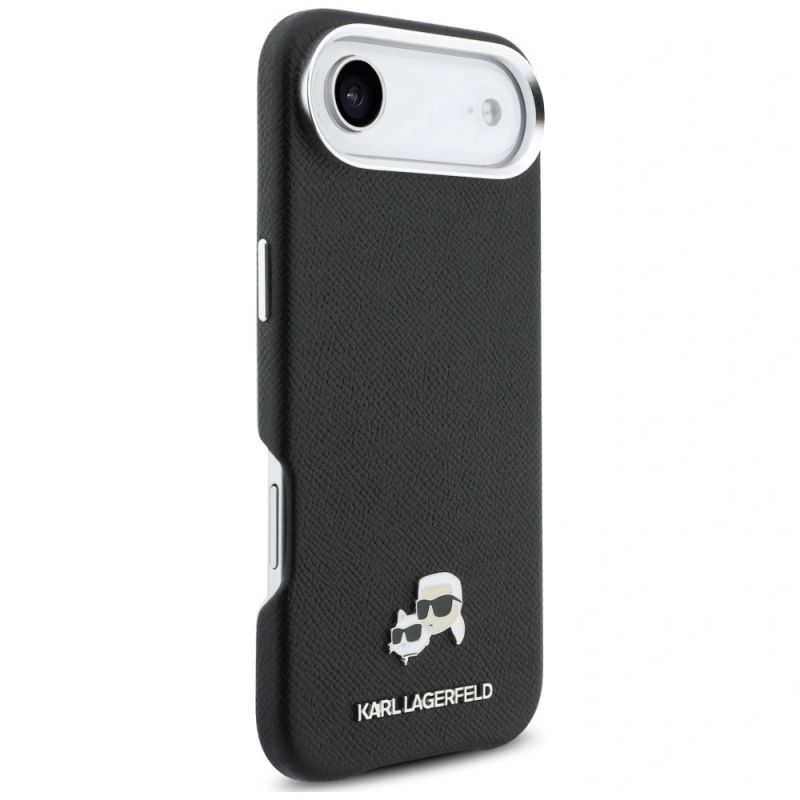 Etui Karl Lagerfeld Karl & Choupette Head Pins Saffiano MagSafe na iPhone Air - czarne - obrazek 4