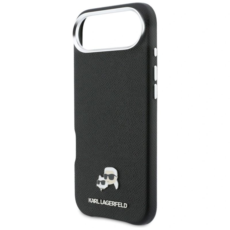 Etui Karl Lagerfeld Karl & Choupette Head Pins Saffiano MagSafe na iPhone Air - czarne - obrazek 6