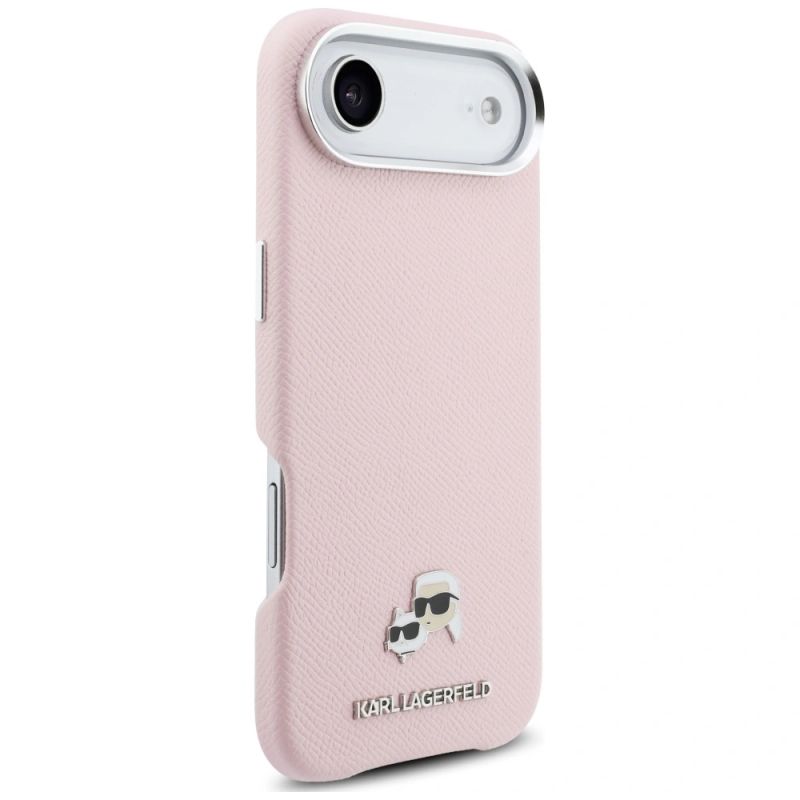 Etui Karl Lagerfeld Karl & Choupette Head Pins Saffiano MagSafe na iPhone Air - różowe - obrazek 4