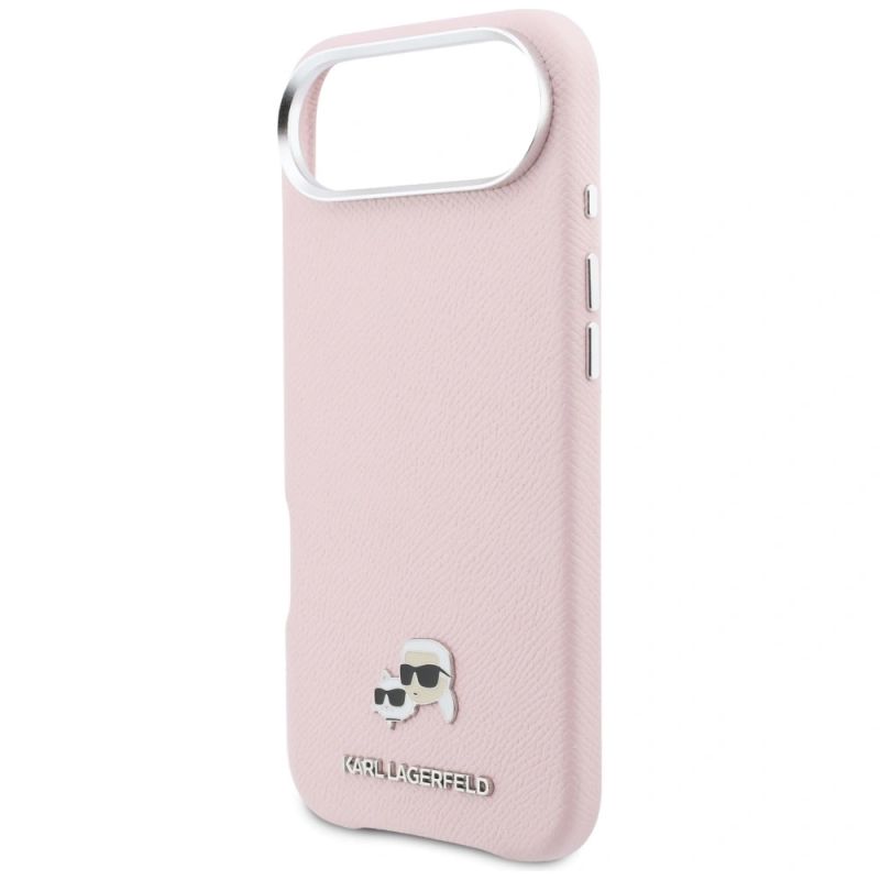 Etui Karl Lagerfeld Karl & Choupette Head Pins Saffiano MagSafe na iPhone Air - różowe - obrazek 6