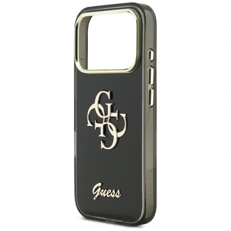 Etui Guess IML 4G Script Metal na iPhone 17 Pro - czarne - obrazek 6