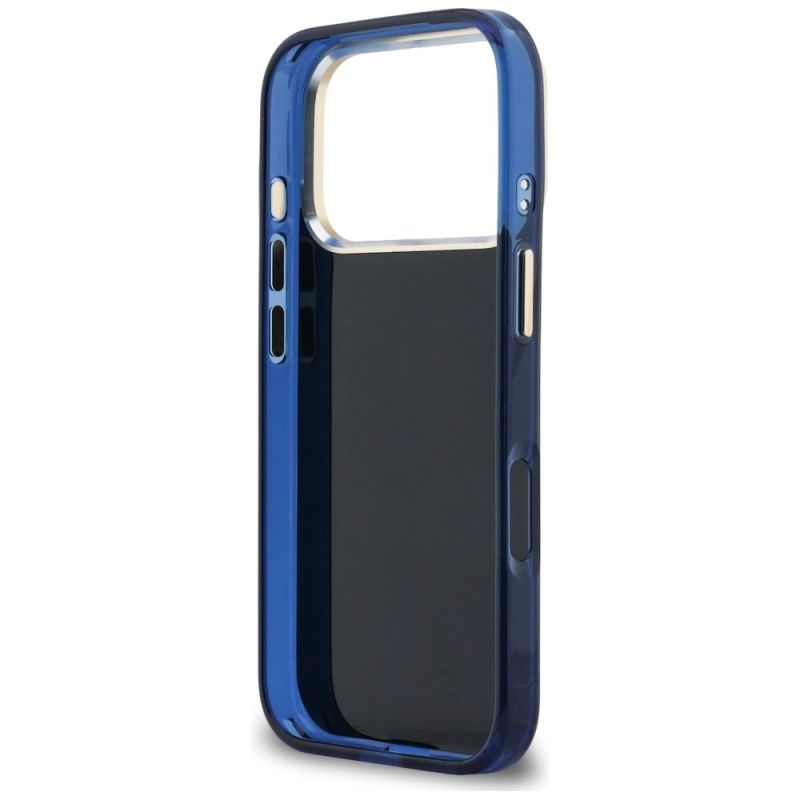 Etui Guess IML 4G Script Metal na iPhone 17 Pro Max - niebieskie - obrazek 7