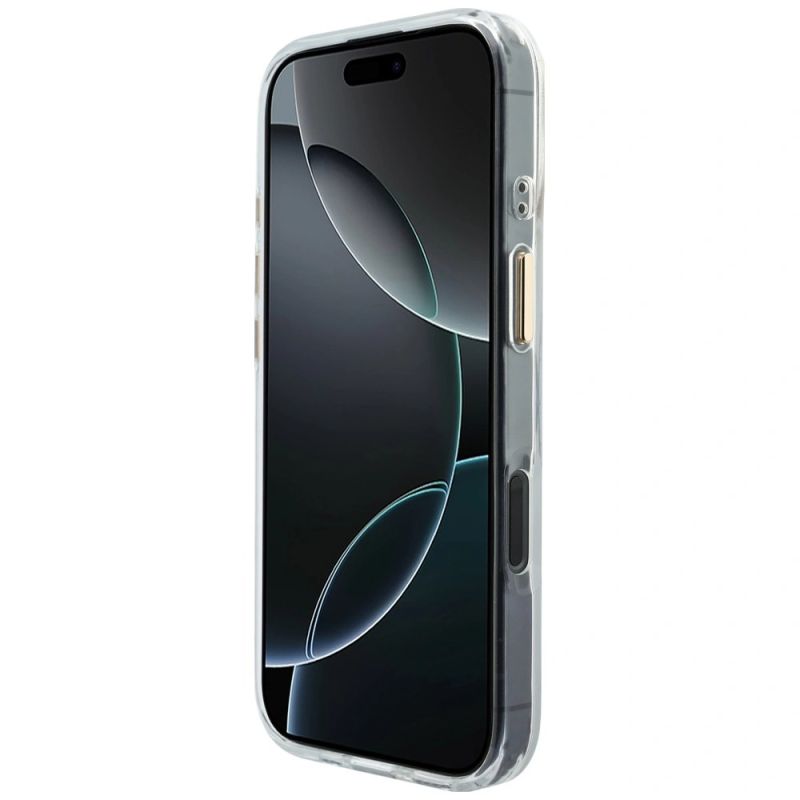 Etui Guess IML Gradient Script Metal MagSafe na iPhone 17 - białe - obrazek 5