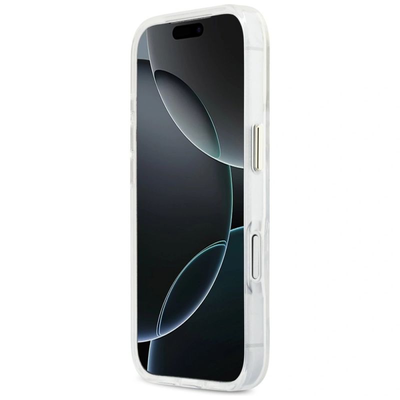 Etui Guess IML Gradient Script Metal MagSafe na iPhone 17 Pro - białe - obrazek 5