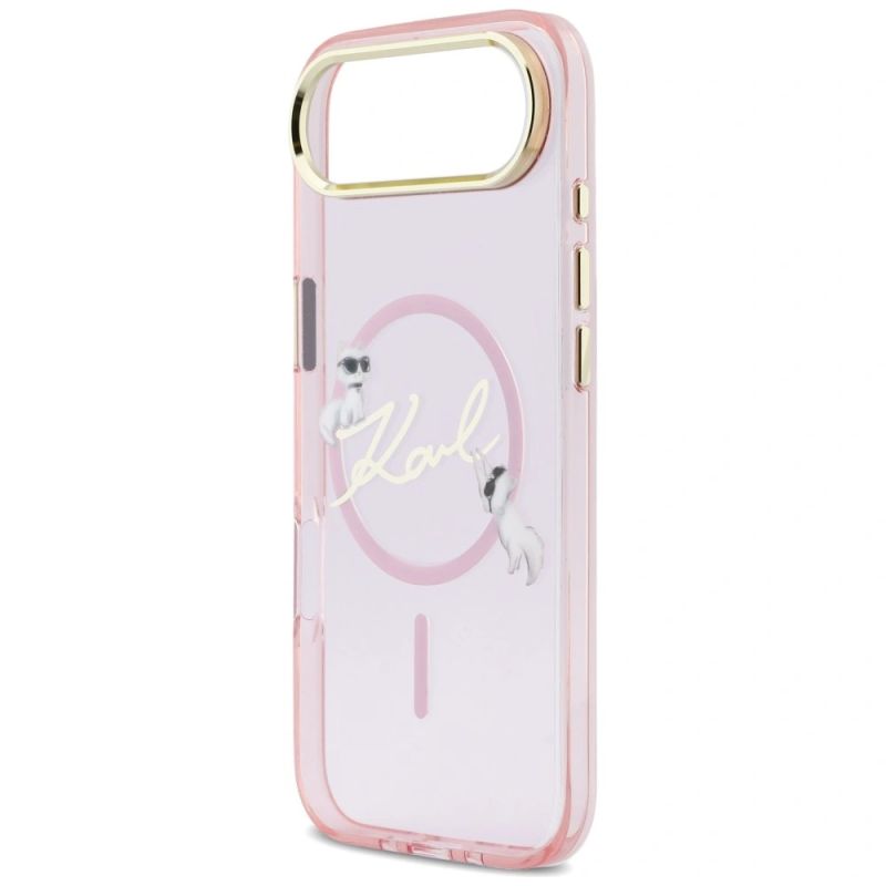 Etui Karl Lagerfeld IML Choupettes Karl Script Logo MagSafe na iPhone Air - różowe - obrazek 6