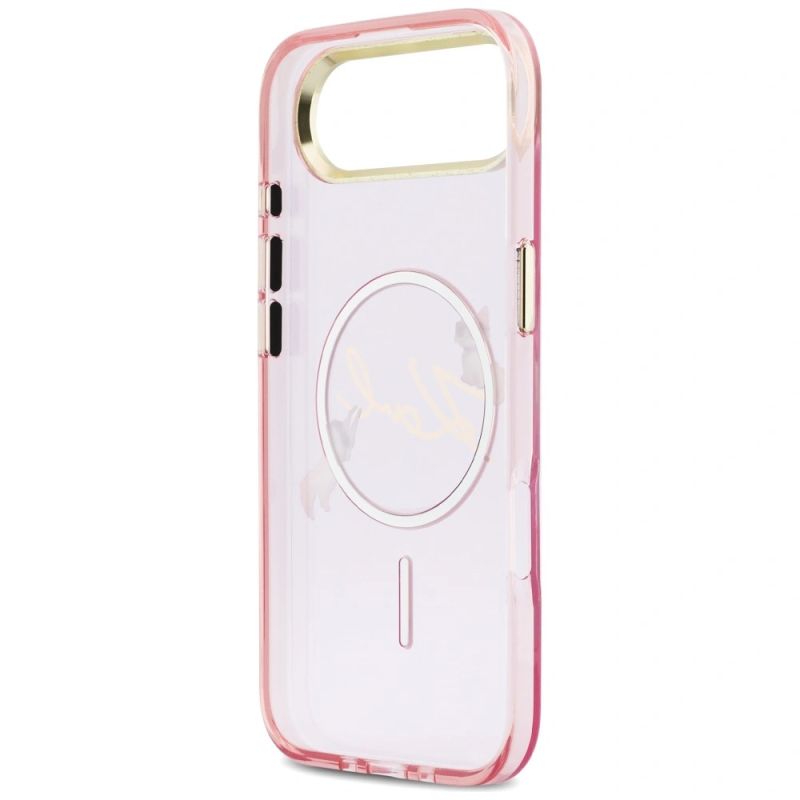 Etui Karl Lagerfeld IML Choupettes Karl Script Logo MagSafe na iPhone Air - różowe - obrazek 7