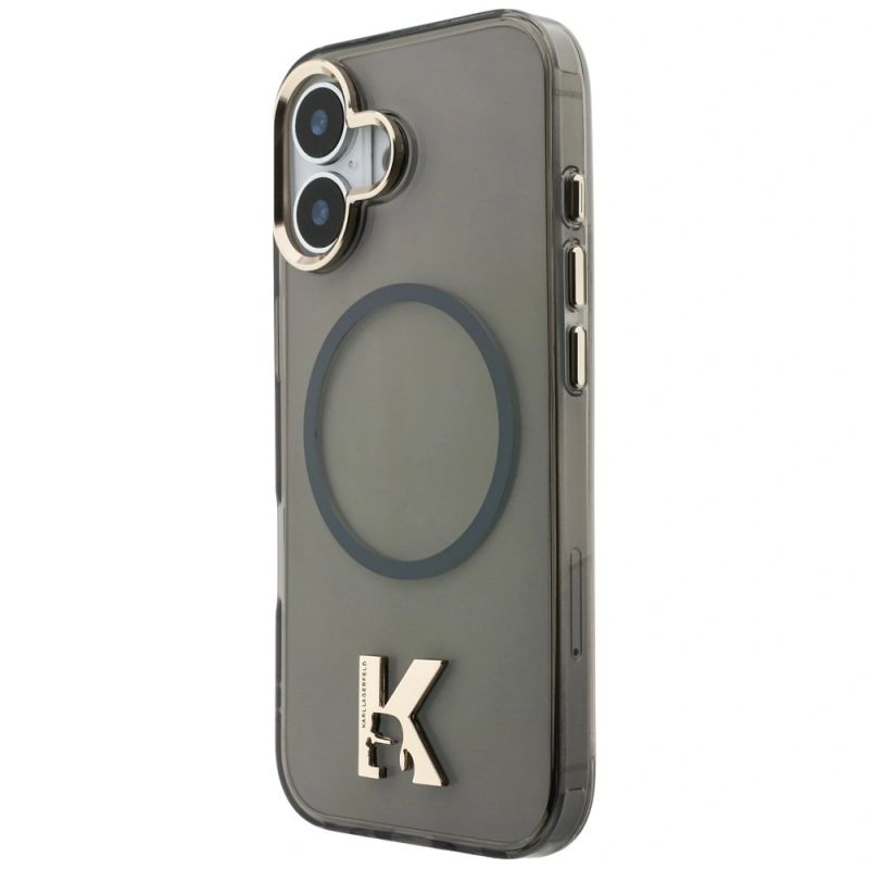 Etui Karl Lagerfeld IML K Head Logo MagSafe na iPhone 17 - czarne - obrazek 2