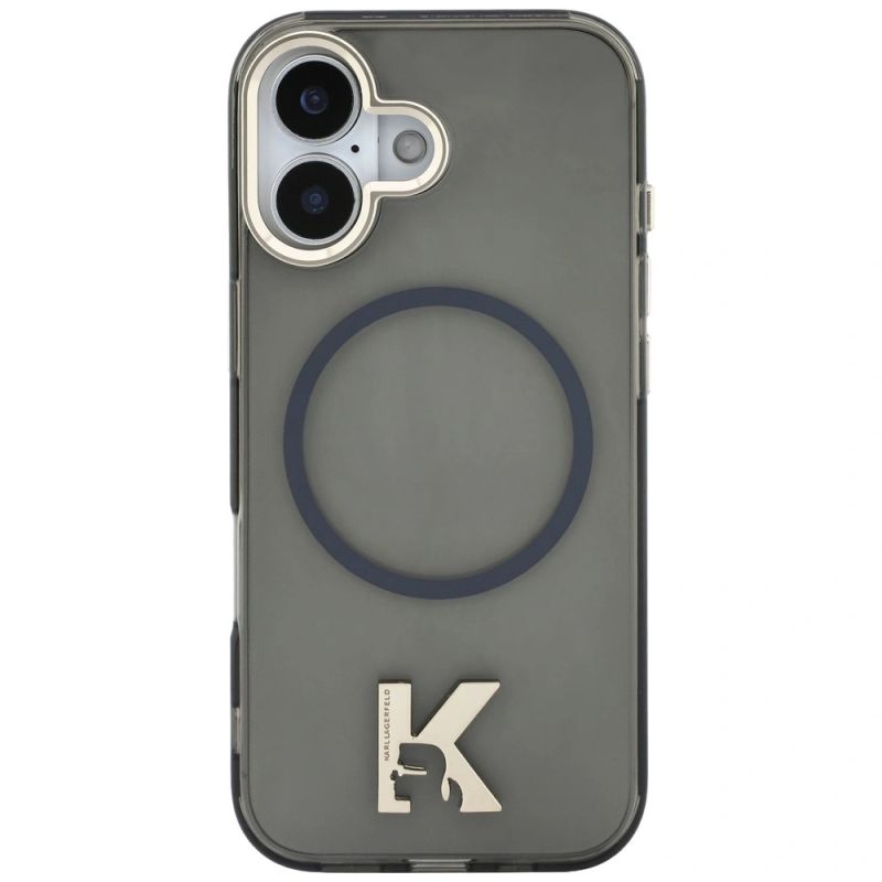 Etui Karl Lagerfeld IML K Head Logo MagSafe na iPhone 17 - czarne - obrazek 3
