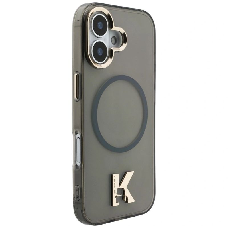 Etui Karl Lagerfeld IML K Head Logo MagSafe na iPhone 17 - czarne - obrazek 4