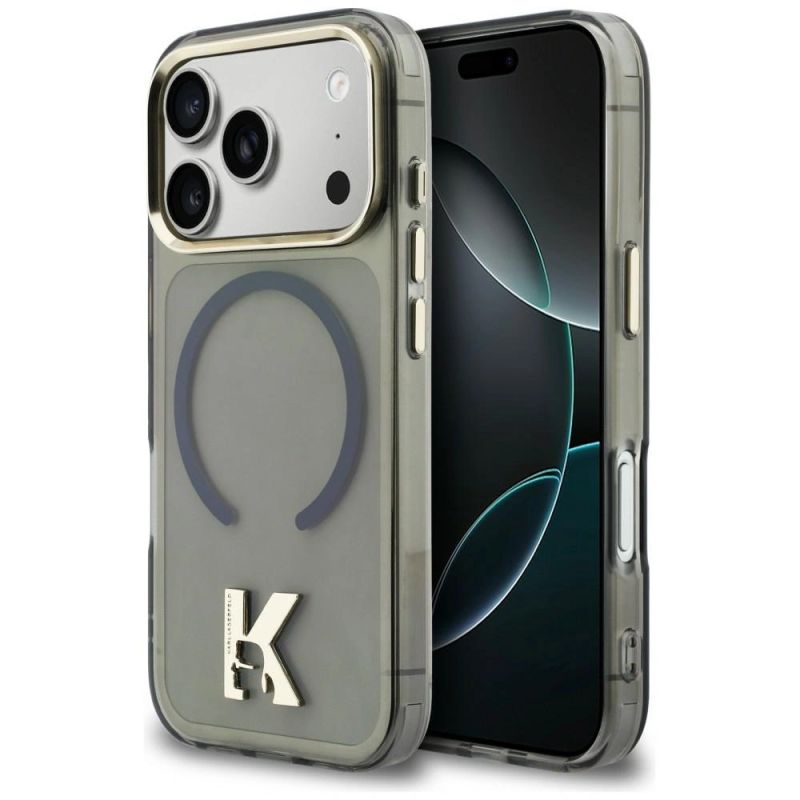 Etui Karl Lagerfeld IML K Head Logo MagSafe na iPhone 17 Pro - czarne