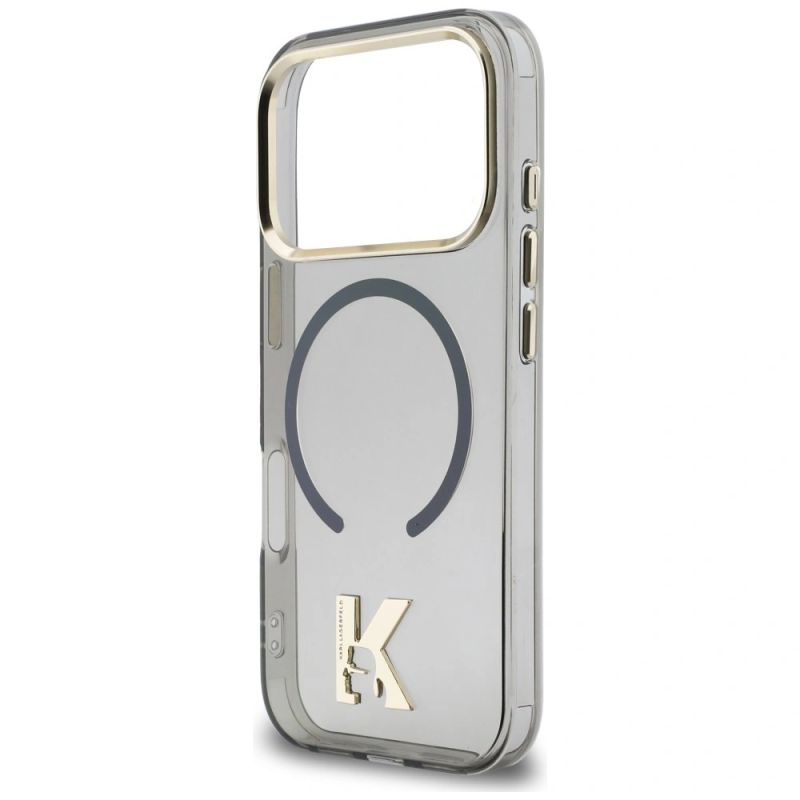 Etui Karl Lagerfeld IML K Head Logo MagSafe na iPhone 17 Pro - czarne - obrazek 6