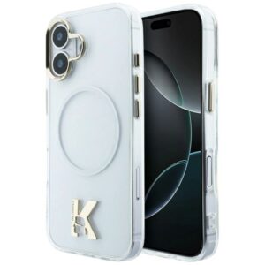 Etui Karl Lagerfeld IML K Head Logo MagSafe na iPhone 17 - przezroczyste