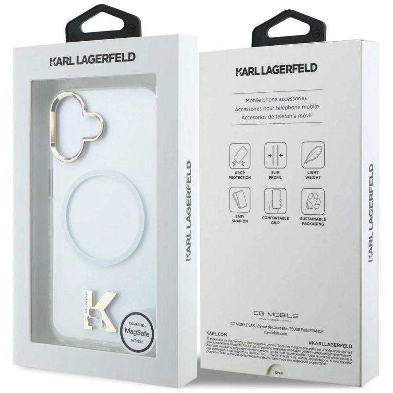Etui Karl Lagerfeld IML K Head Logo MagSafe na iPhone 17 - przezroczyste - obrazek 8