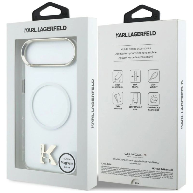 Etui Karl Lagerfeld IML K Head Logo MagSafe na iPhone Air - przezroczyste - obrazek 9