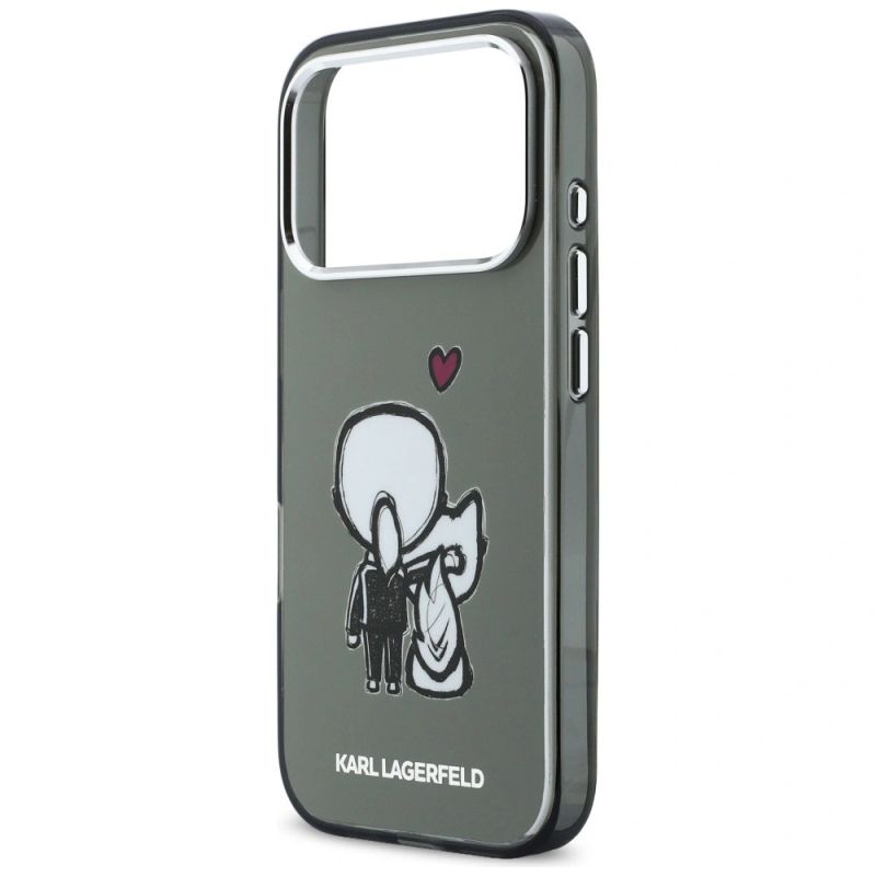 Etui Karl Lagerfeld Karl & Choupette Back MagSafe na iPhone 17 Pro - czarne - obrazek 6
