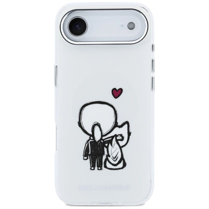 Etui Karl Lagerfeld Karl & Choupette Back MagSafe na iPhone Air - przezroczyste - obrazek 3