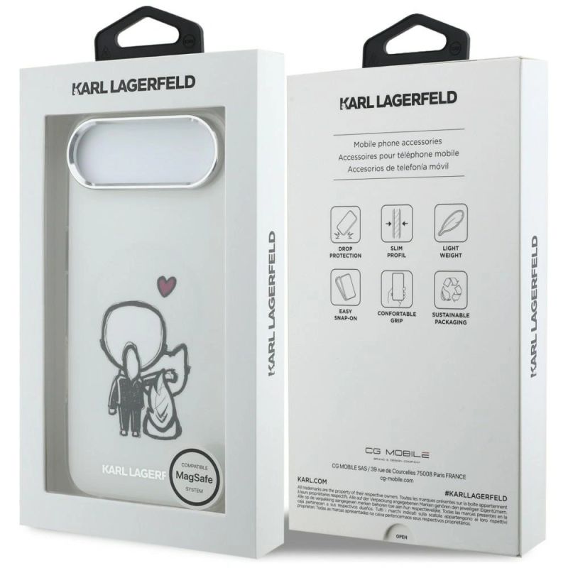 Etui Karl Lagerfeld Karl & Choupette Back MagSafe na iPhone Air - przezroczyste - obrazek 8