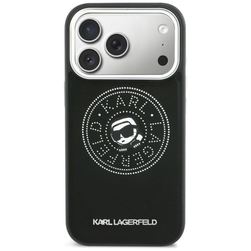 Etui Karl Lagerfeld Point & Karl Sketch MagSafe na iPhone 17 Pro Max - czarne - obrazek 3