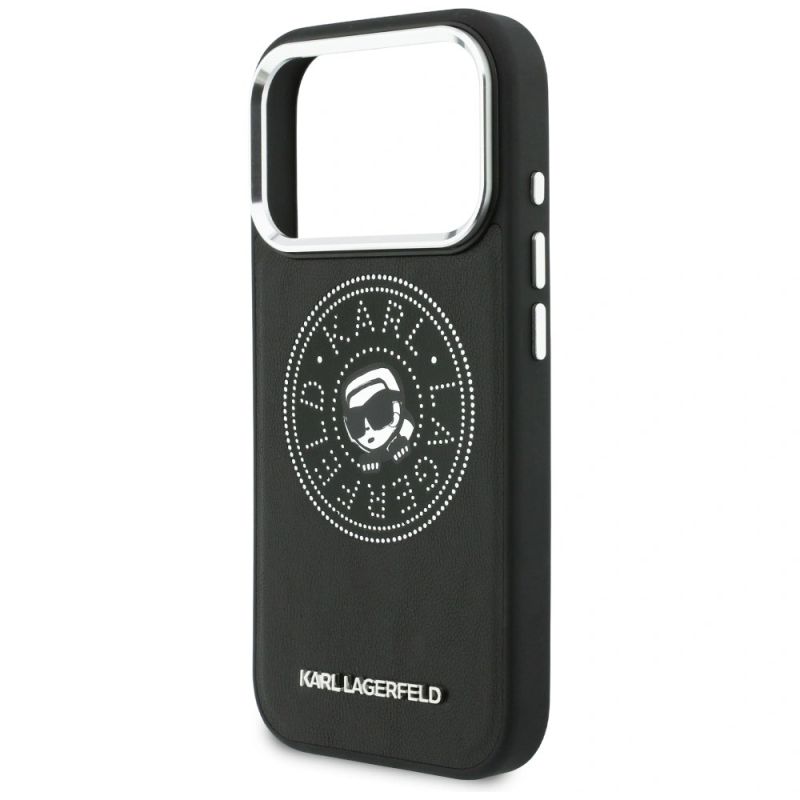 Etui Karl Lagerfeld Point & Karl Sketch MagSafe na iPhone 17 Pro Max - czarne - obrazek 6