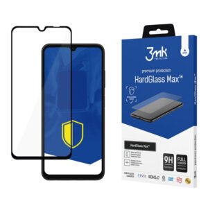 Wzmocnione szkło hartowane na cały ekran 3mk HardGlass Max Black na Samsung Galaxy A05s