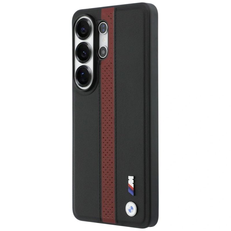 Etui BMW Perforated Stripe Logo MagSafe do Samsung Galaxy S26 Ultra - czerwone - obrazek 2