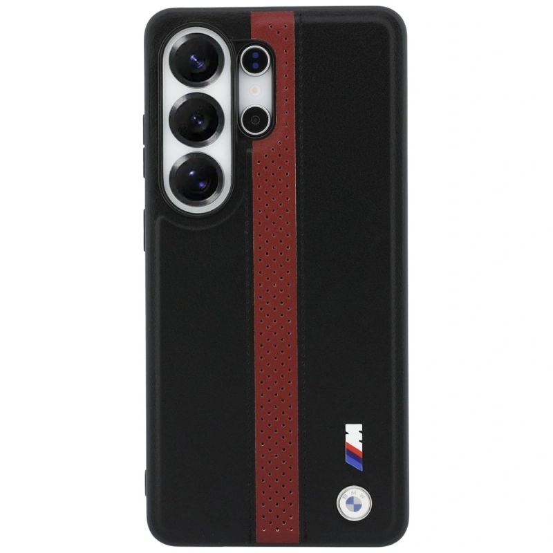 Etui BMW Perforated Stripe Logo MagSafe do Samsung Galaxy S26 Ultra - czerwone - obrazek 3