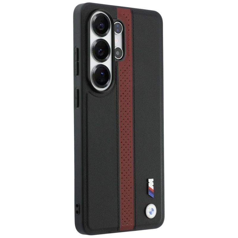 Etui BMW Perforated Stripe Logo MagSafe do Samsung Galaxy S26 Ultra - czerwone - obrazek 4