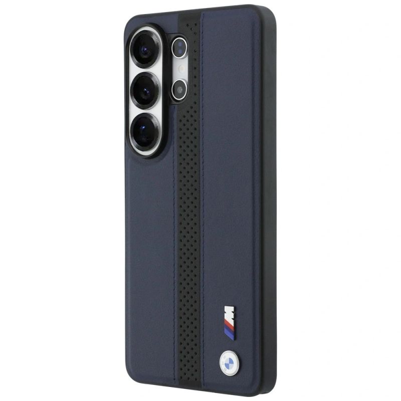 Etui BMW Perforated Stripe Logo MagSafe do Samsung Galaxy S26 Ultra - granatowe - obrazek 2