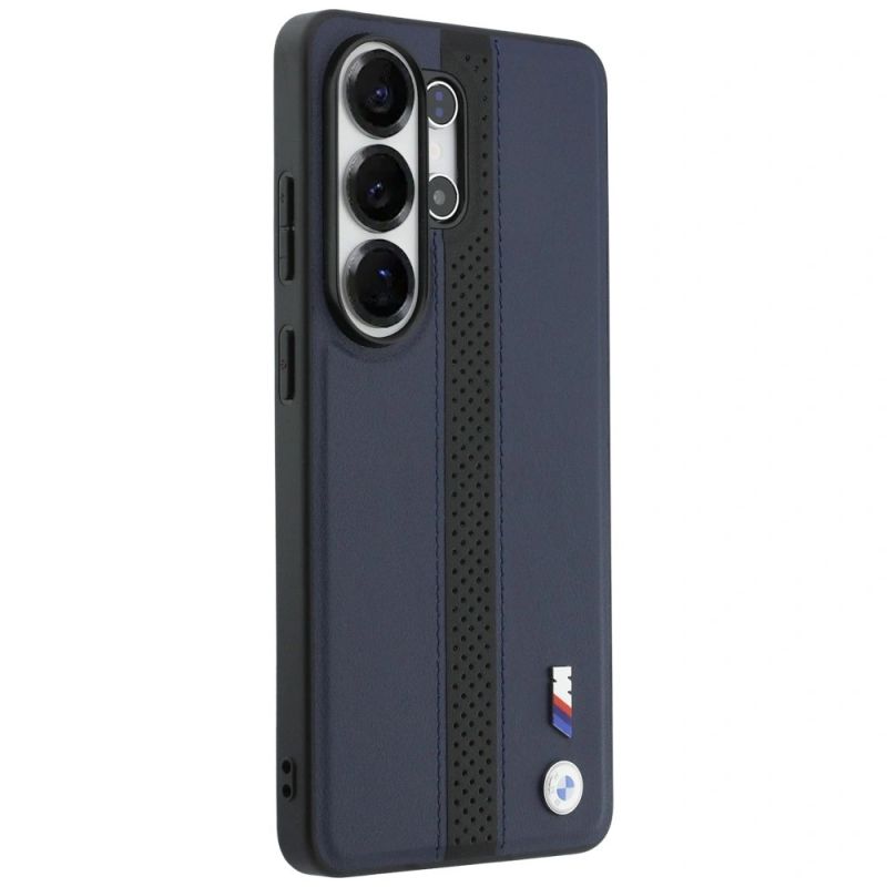 Etui BMW Perforated Stripe Logo MagSafe do Samsung Galaxy S26 Ultra - granatowe - obrazek 4