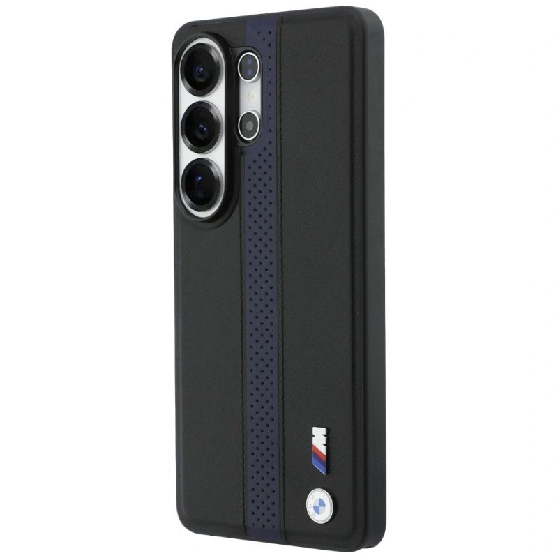 Etui BMW Perforated Stripe Logo MagSafe do Samsung Galaxy S26 Ultra - niebieskie - obrazek 2