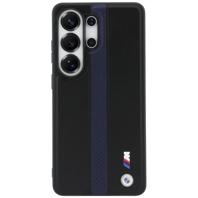 Etui BMW Perforated Stripe Logo MagSafe do Samsung Galaxy S26 Ultra - niebieskie - obrazek 3