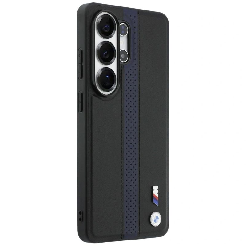 Etui BMW Perforated Stripe Logo MagSafe do Samsung Galaxy S26 Ultra - niebieskie - obrazek 4