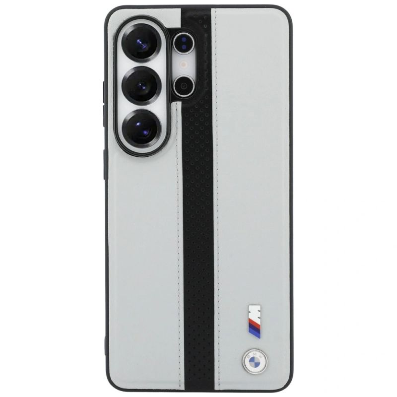 Etui BMW Perforated Stripe Logo MagSafe do Samsung Galaxy S26 Ultra - szare - obrazek 3