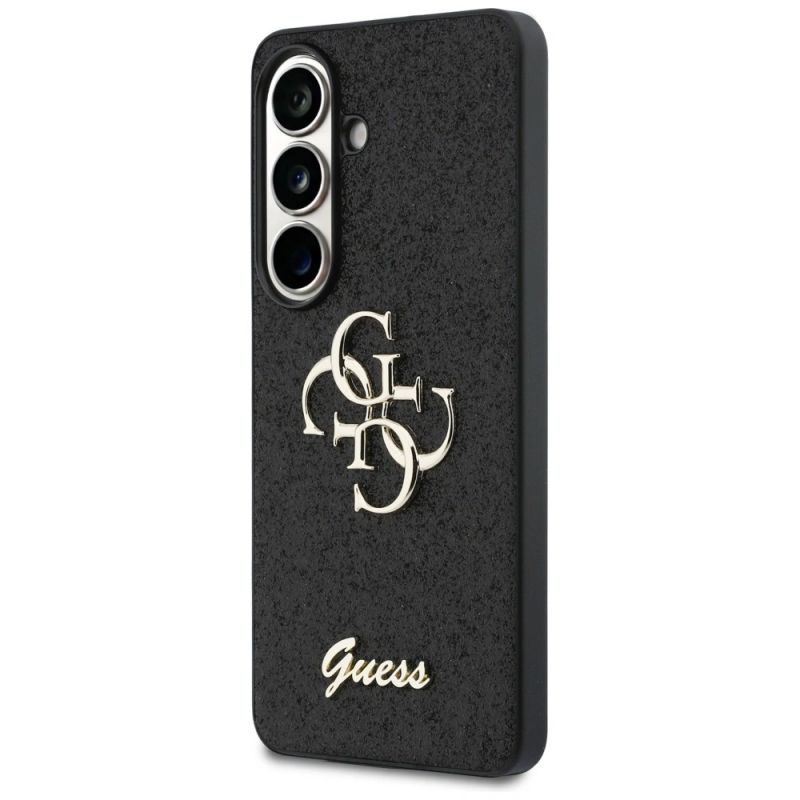 Etui Guess Fixed Glitter Big 4G Metal Logo do Samsung Galaxy S26 - czarne - obrazek 2