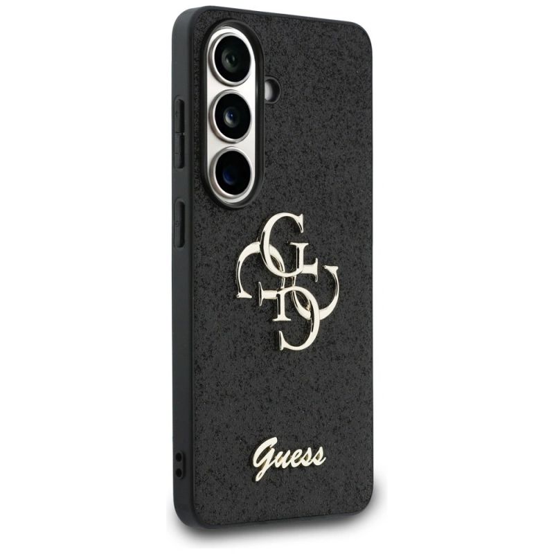 Etui Guess Fixed Glitter Big 4G Metal Logo do Samsung Galaxy S26 - czarne - obrazek 4
