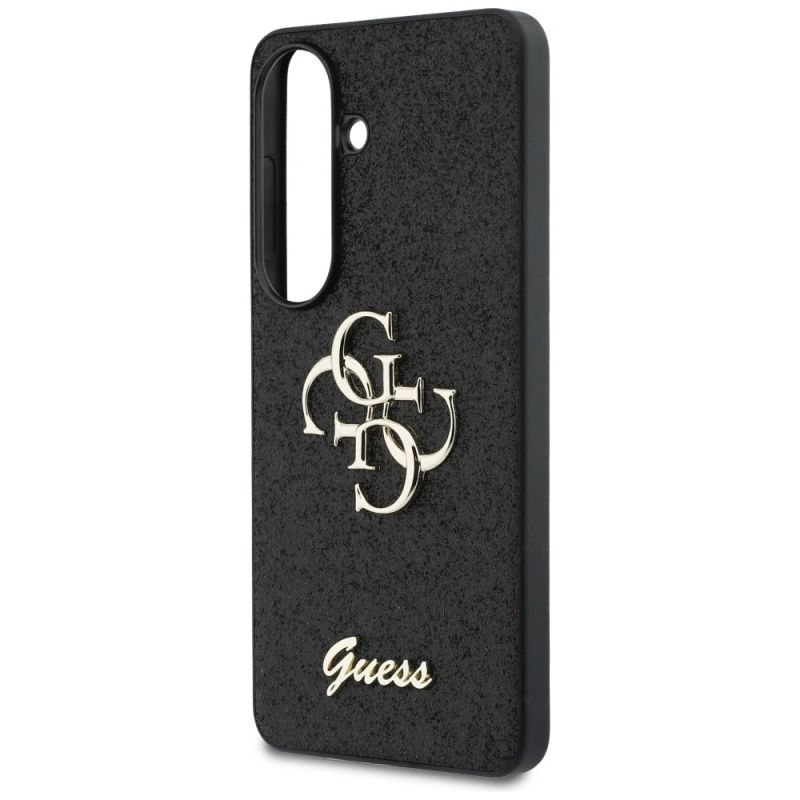 Etui Guess Fixed Glitter Big 4G Metal Logo do Samsung Galaxy S26 - czarne - obrazek 6