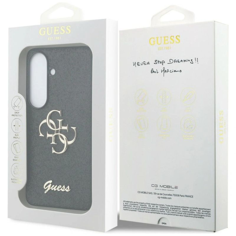 Etui Guess Fixed Glitter Big 4G Metal Logo do Samsung Galaxy S26 - czarne - obrazek 8
