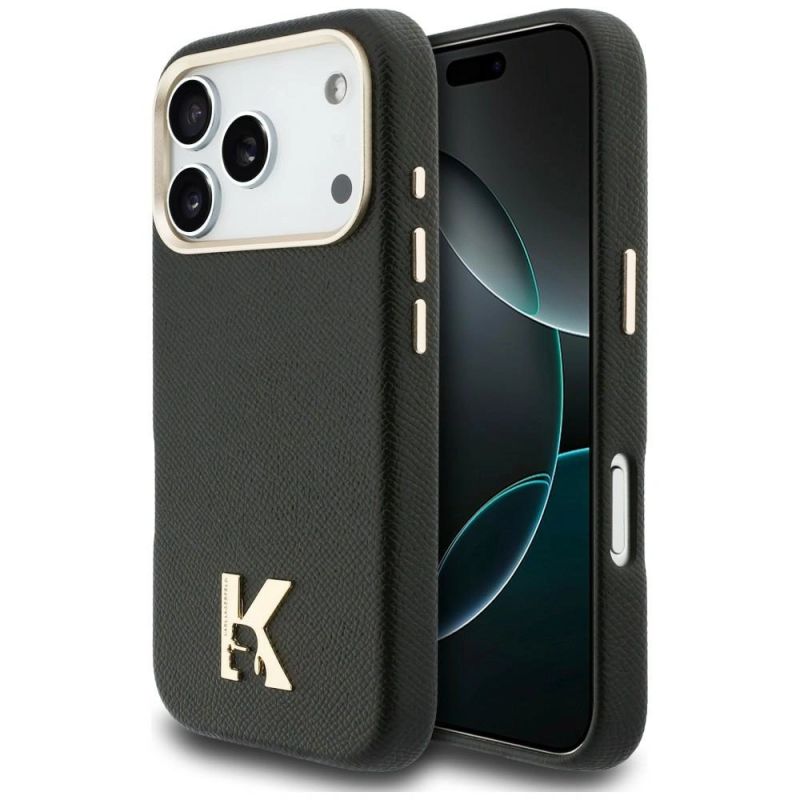 Etui Karl Lagerfeld Karl Head Logo MagSafe do iPhone 17 Pro - czarne