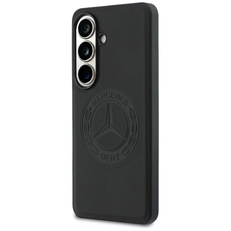 Etui Mercedes Vintage Logo MagSafe do Samsung Galaxy S26 - czarne - obrazek 2