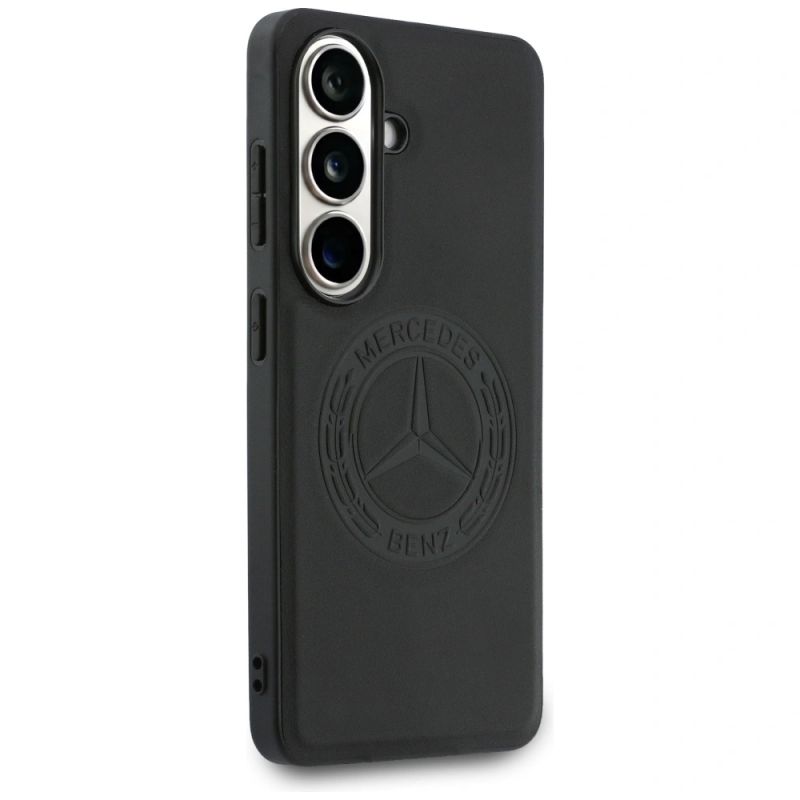 Etui Mercedes Vintage Logo MagSafe do Samsung Galaxy S26 - czarne - obrazek 4
