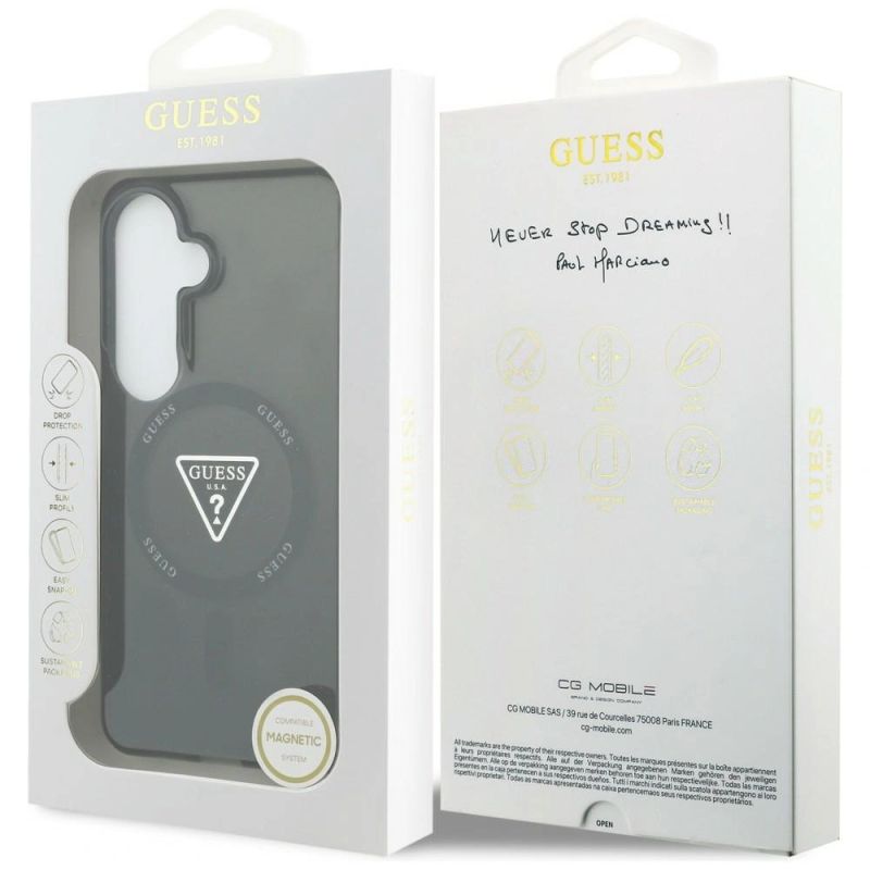 Etui Guess IML Gradient Triangle MagSafe na Samsung Galaxy S26 - czarne - obrazek 8