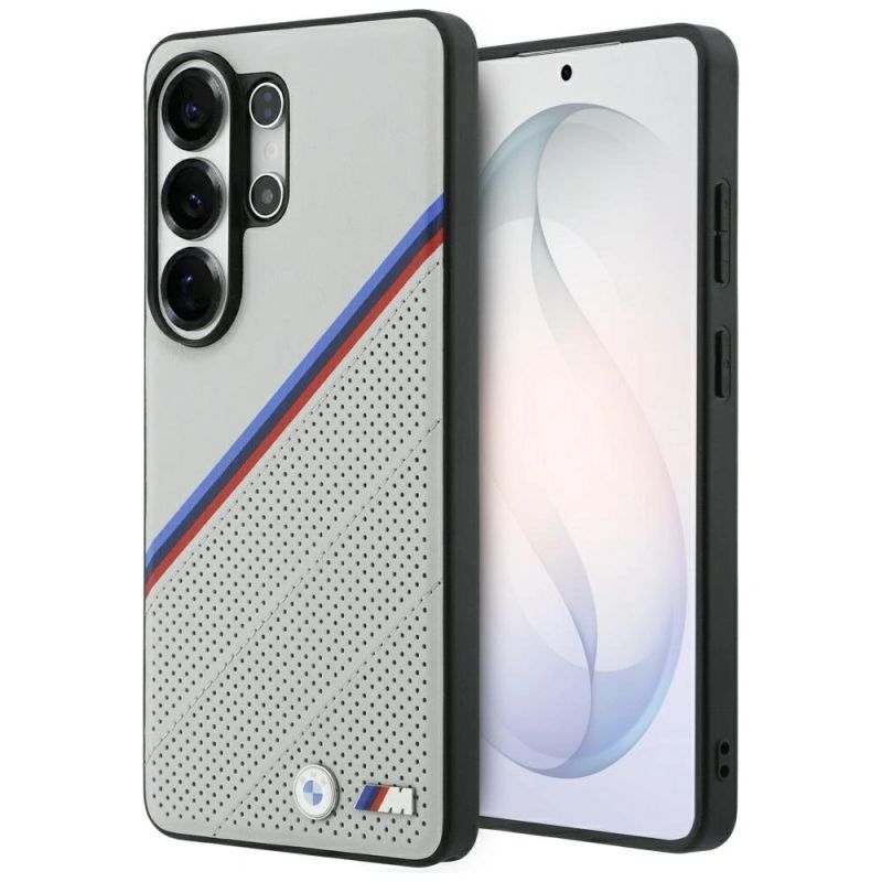 Etui BMW Tricolor Metal Logo MagSafe na Samsung Galaxy S26 Ultra - szare
