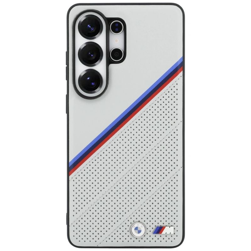 Etui BMW Tricolor Metal Logo MagSafe na Samsung Galaxy S26 Ultra - szare - obrazek 3