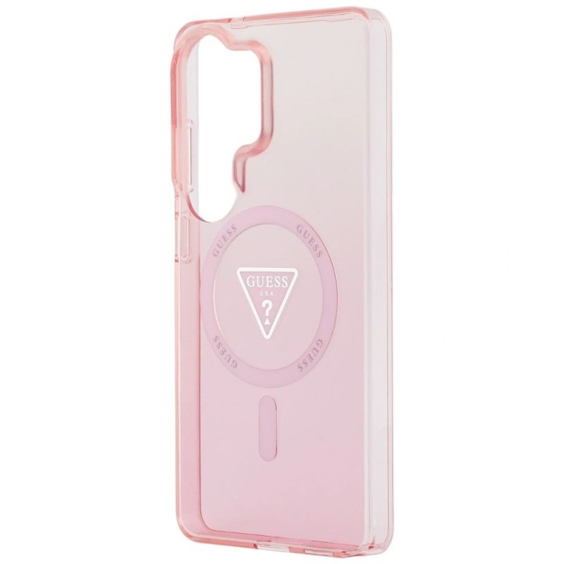 Etui Guess IML Gradient Triangle MagSafe na Samsung Galaxy S26 Ultra - różowe - obrazek 6