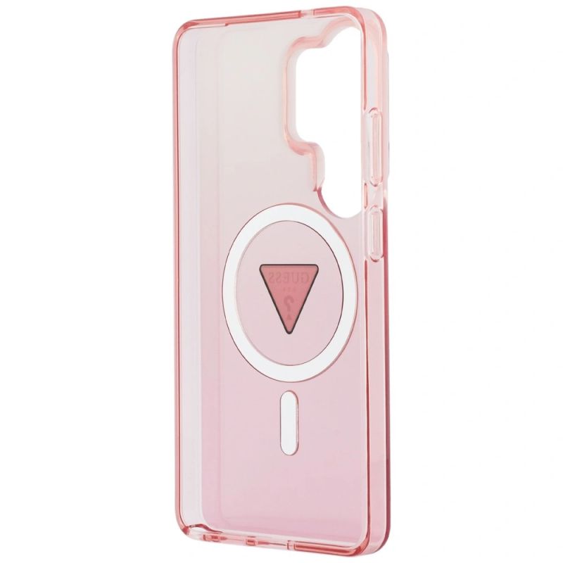 Etui Guess IML Gradient Triangle MagSafe na Samsung Galaxy S26 Ultra - różowe - obrazek 7