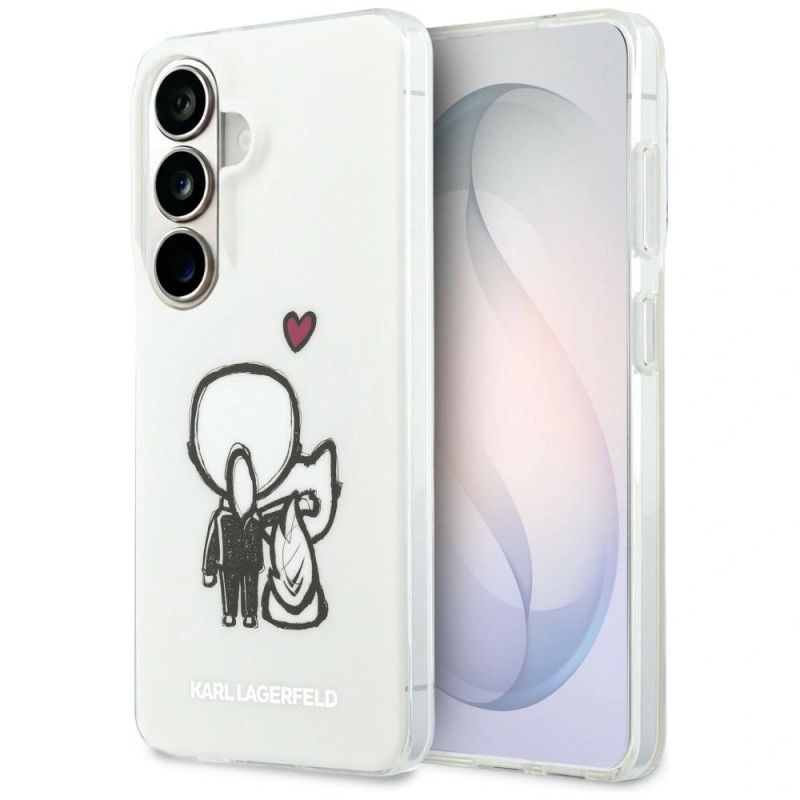 Etui Karl Lagerfeld IML Karl&Choupette MagSafe na Samsung Galaxy S26 - przezroczyste