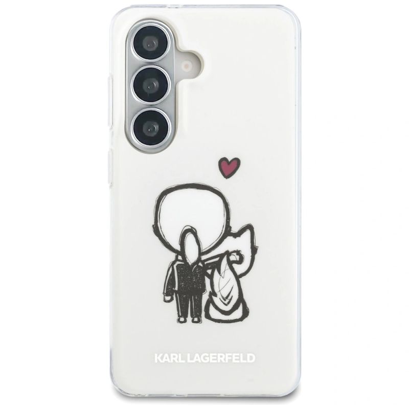 Etui Karl Lagerfeld IML Karl&Choupette MagSafe na Samsung Galaxy S26 - przezroczyste - obrazek 3