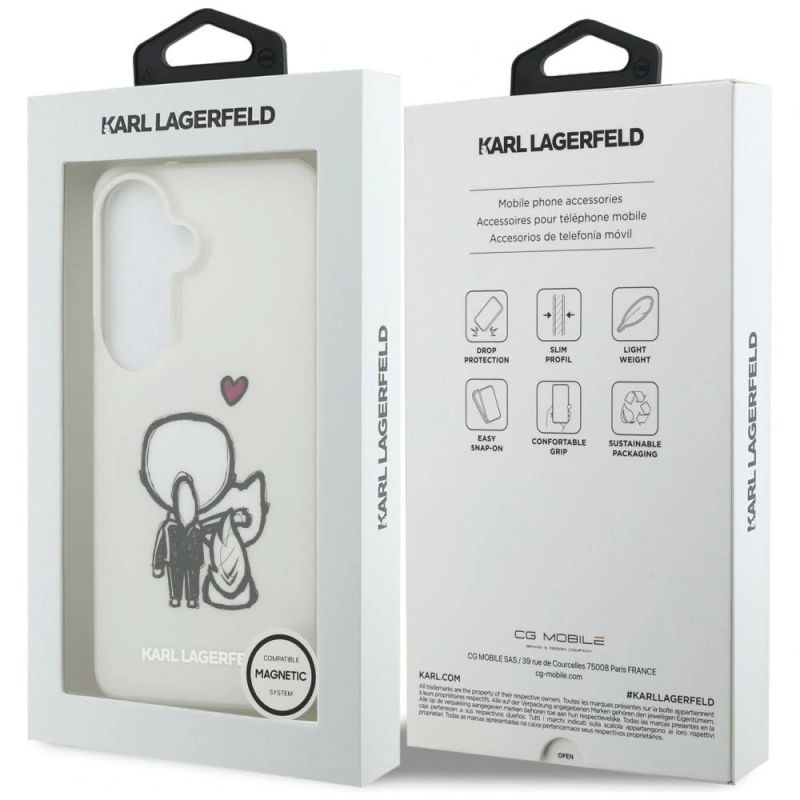 Etui Karl Lagerfeld IML Karl&Choupette MagSafe na Samsung Galaxy S26 - przezroczyste - obrazek 8