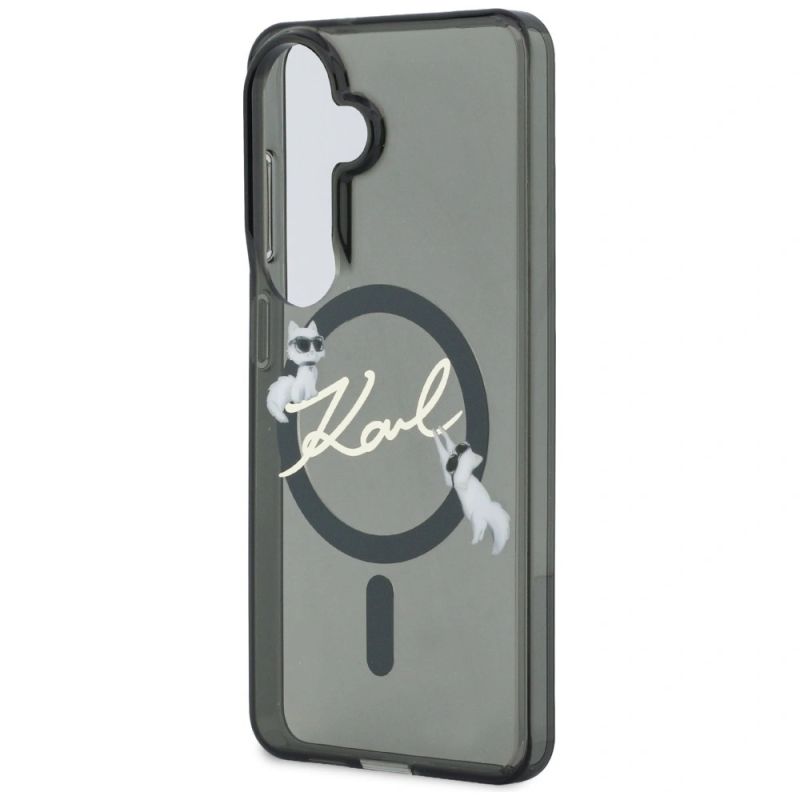 Etui Karl Lagerfeld IML KC Script MagSafe na Samsung Galaxy S26 - czarne - obrazek 6