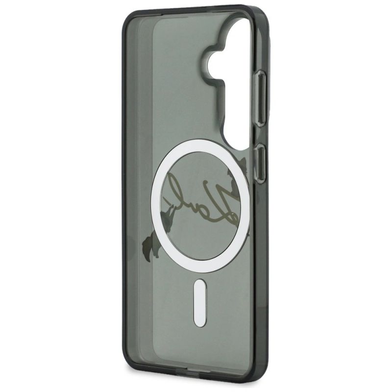 Etui Karl Lagerfeld IML KC Script MagSafe na Samsung Galaxy S26 - czarne - obrazek 7